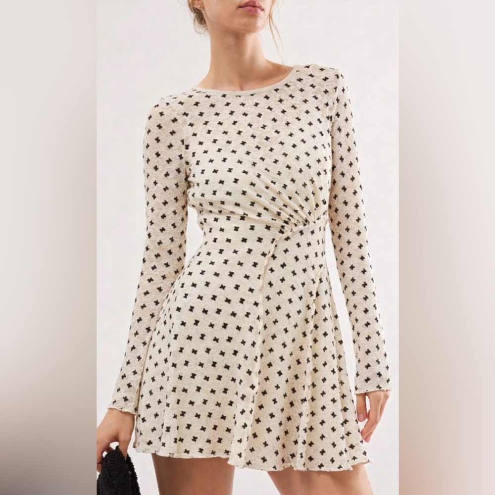 Free People‎ Boho Romantic Festival Sheer Lace Mini Dress